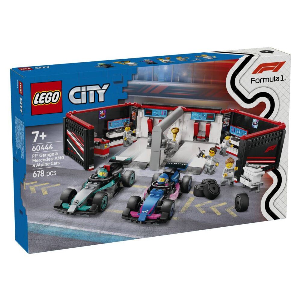 Lego City 60444 Garaža Za F1 S Autima Mercedes AMG I Alpine