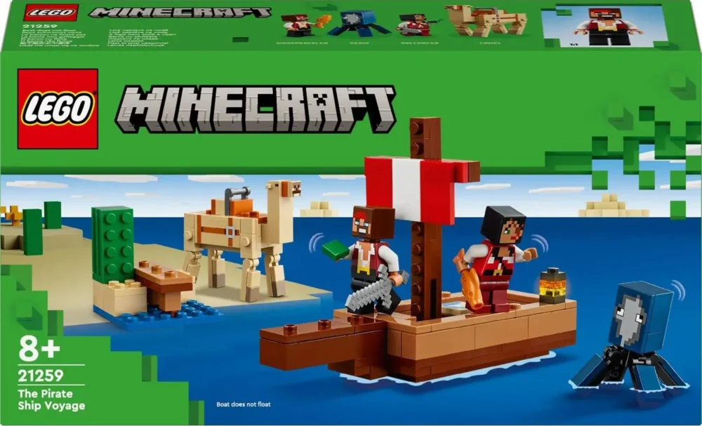 Lego Minecraft 21259 Plovidba Na Piratskom Brodu