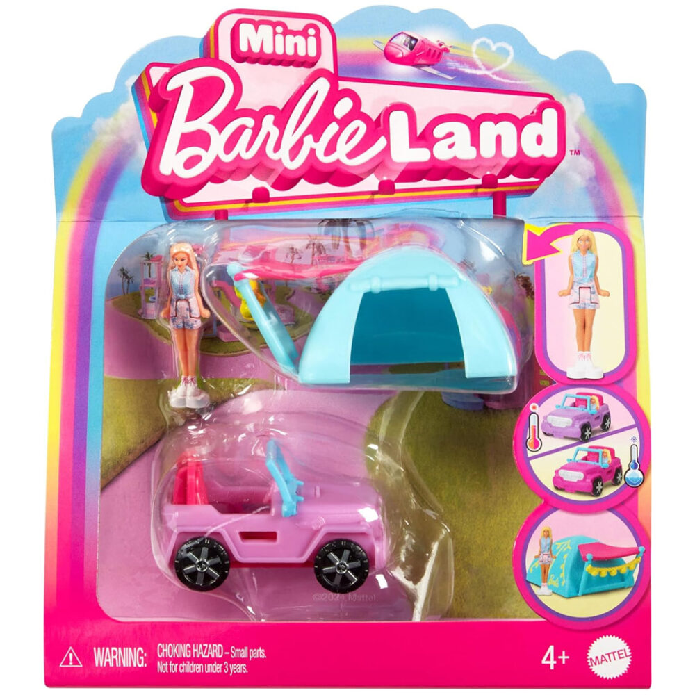 Mini Barbie Land Lutka I Vozilo