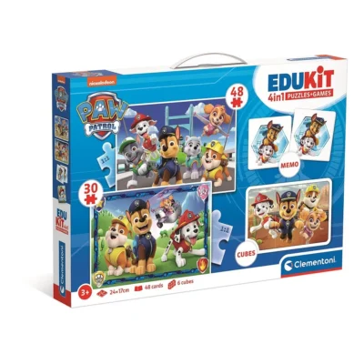 Paw Patrol 4u1 Puzzle+memo+kocke