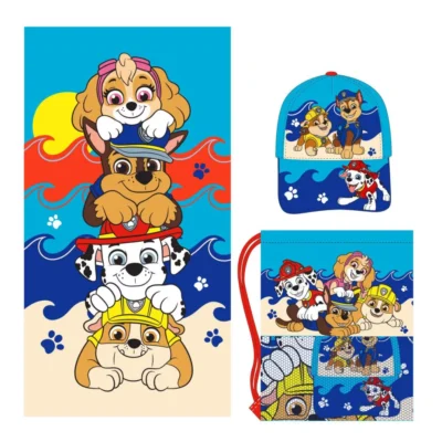 Paw Patrol Set Ručnik, Torba Za Teretanu I šilt Kapa