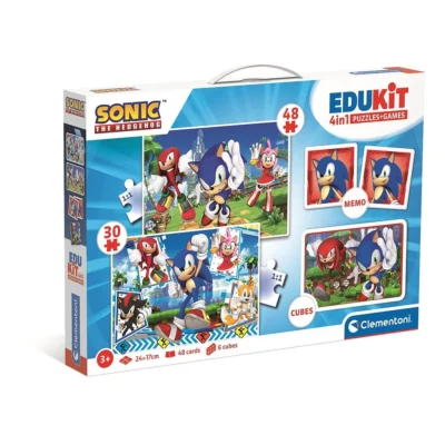 Sonic The Hedgehog 4u1 Puzzle+memo+kocke