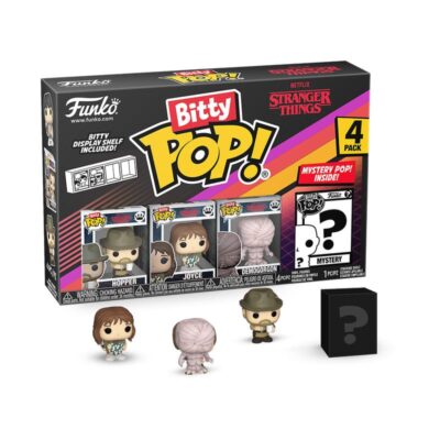 Stranger Things Funko Bitty POP! Hopper Vinyl Figure 4 Pack 2,5 Cm