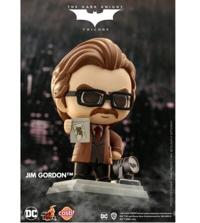 The Dark Knight Trilogy Collection #005 Cosbaby Jim Gordon Mini Figura 8 Cm CBX018 1