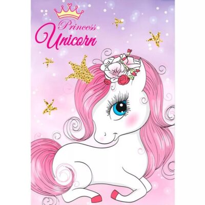 Unicorn Princess Flis Deka 100x140 Cm