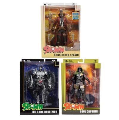 BUNDLE 3 Figure Spawn Gunslinger Spawn, The Dark Redeemer, Soul Crusher 18 Cm