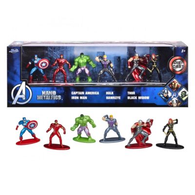 Marvel Avengers Nano Metalfigs Metal Die Cast Mini Figure Set 6 Komada 2