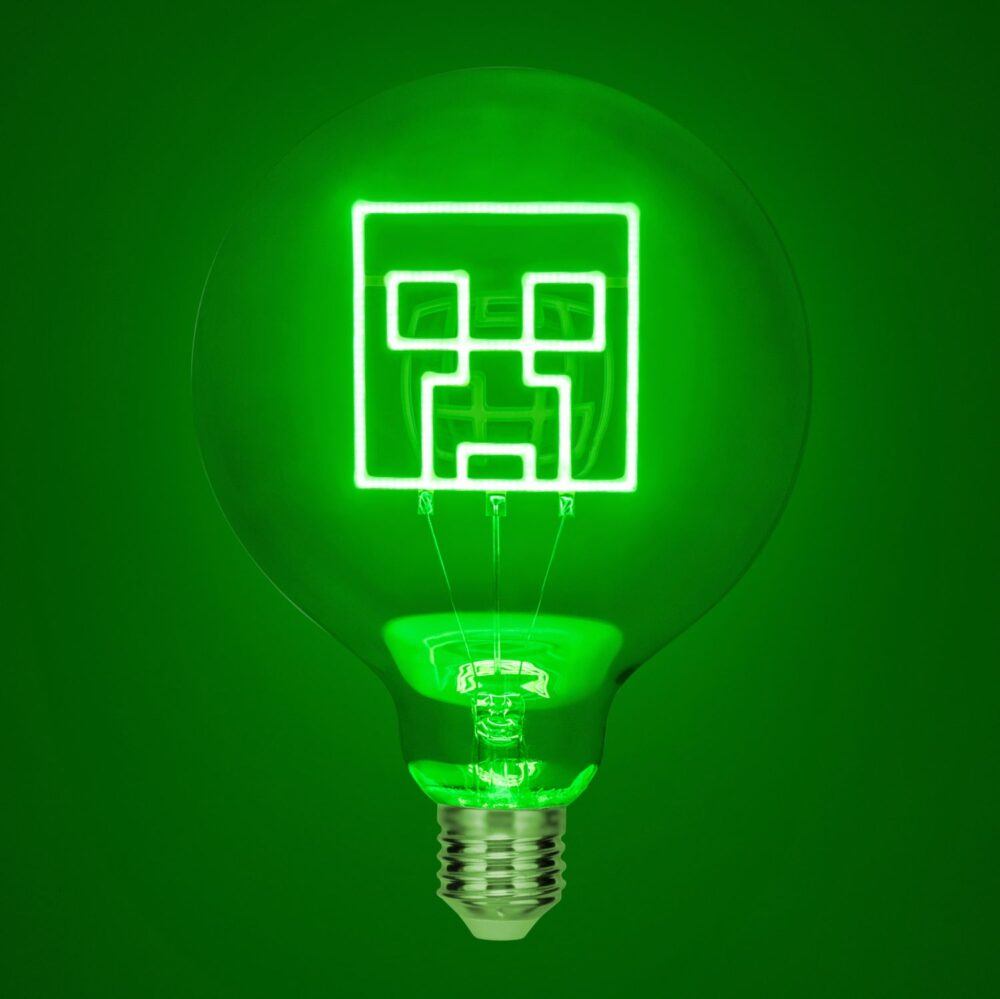 Minecraft Creeper LED Neon žarulja - Slika 3