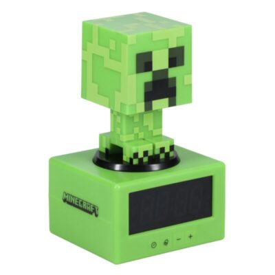 Minecraft Creeper Svjetleća Digitalna Budilica 16 Cm