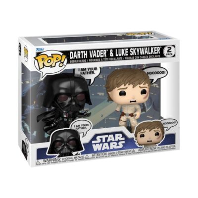 Star Wars Sayings POP! Duo Pack Vader & Luke Figura 9 Cm