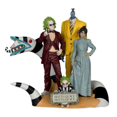 Beetlejuice Beetlejuice Movie Maniacs PVC Statue 4 Pack 15 Cm