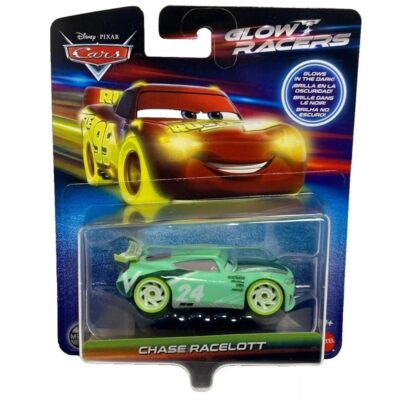 Disney Cars Chase Racelott Glow Racers Glow In The Dark Metalni Autić Mattel