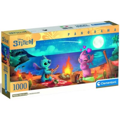 Disney Lilo And Stitch Panorama Puzzle 1000 Kom Clementoni