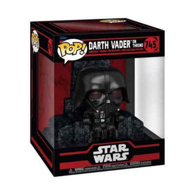 Star Wars Dark Side POP! Vader Throne Deluxe Vinyl Figura 9 Cm