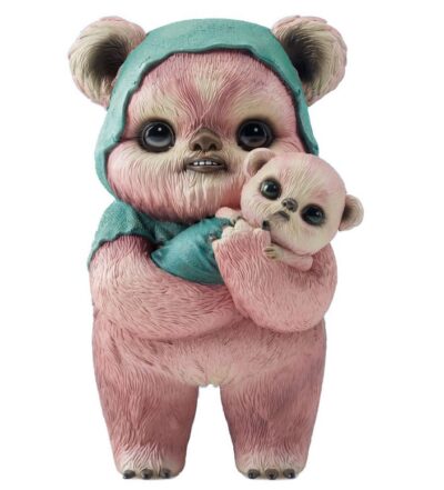 Star Wars Designer Statue Ewok By Mab Graves Pink Variant 18 Cm