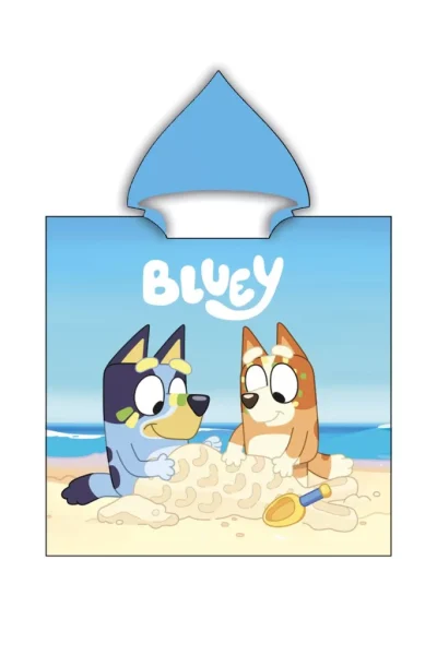 Bluey Sandcastle Poncho Ručnik 55x110 Cm (Fast Dry) 3