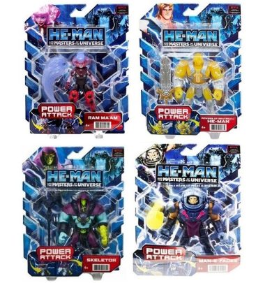 Bundle 4xkom He Man And The Masters Of The Universe Power Attack Akcijske Figure HBL65 968E