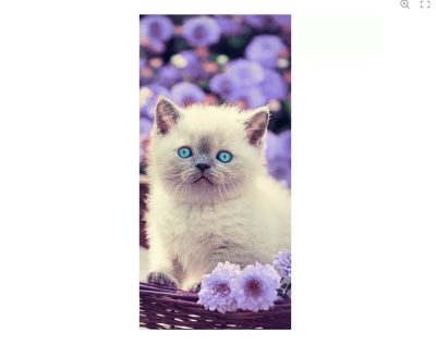 Cat Bloom Ručnik Za Plažu 70×140 Cm