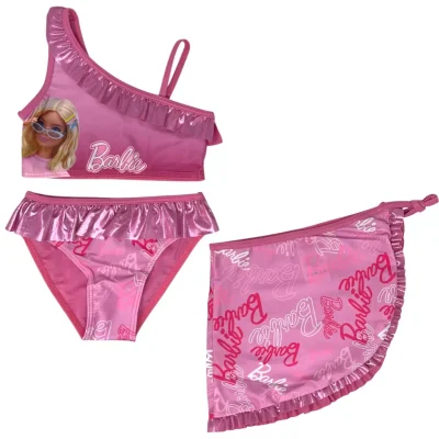 Disney Barbie Kupaći set Bikini i suknja Rozi 3-8 godina