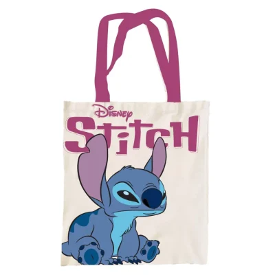 Disney Lilo & Stitch platnena torba za kupovinu Roza 44 cm
