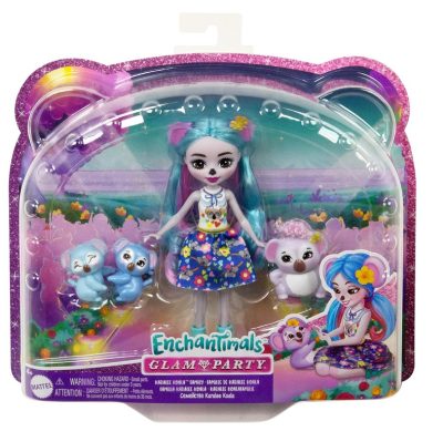 Enchantimals Glam Party Karalee Koala Family HNT61