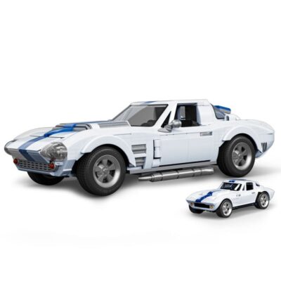 Mattel Brick Shop Hot Wheels Elite Series Building Set Corvette Grand Sport