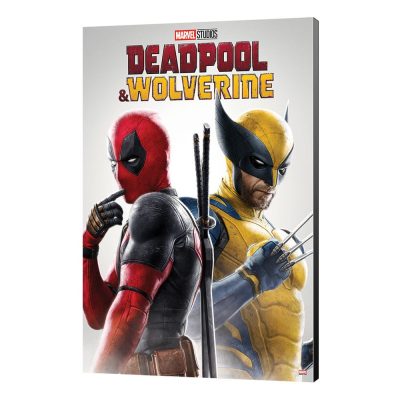Marvel Drvena Zidna slika Deadpool i Wolverine 02 Najbolji prijatelji  35 x 50 cm