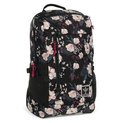 Ars Una Flowery Black AU 17 Ergonomska školska Torba – Ruksak