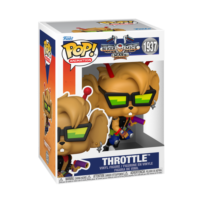 Biker Mice From Mars Pop! Throttle Vinyl figura 9 cm