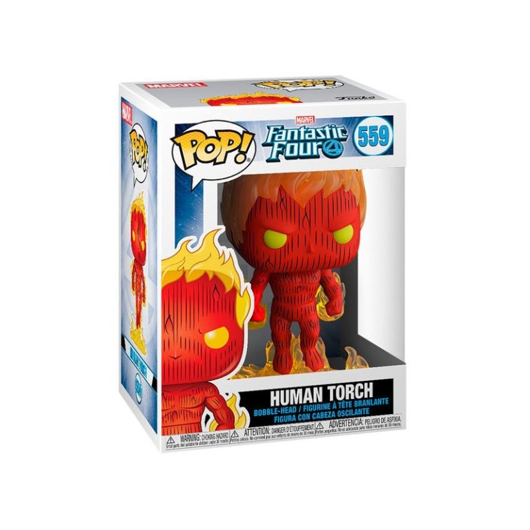 Fantastic Four POP! Marvel Human Torch Vinyl Figura 9 Cm