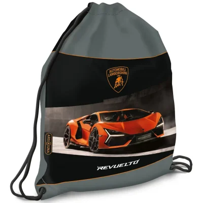 Lamborghini Sivo-Narančasta sportska Vreća za Papuče 42x32 cm