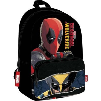 Marvel Deadpool I Wolverine Zaobljeni školski Ruksak Must...