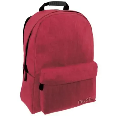 Must Burgundy Monochrome Jeans školska Torba Ruksak 42 Cm