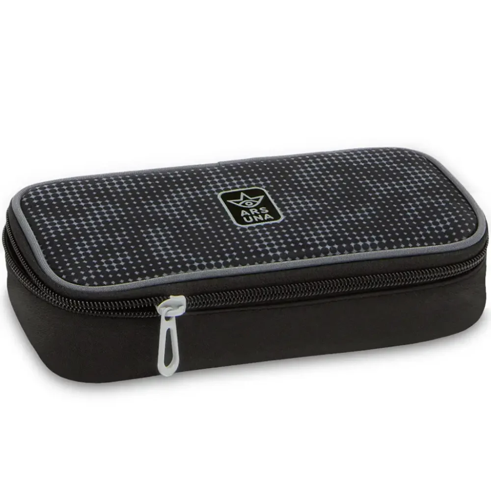 Pernica ovalna Moire Crna 22 cm Ars Una