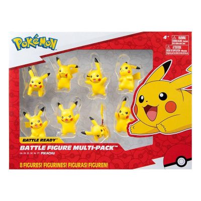 Pokemon Battle Feature 8 Pack Pikachu Vinyl Figura 5 Cm 1