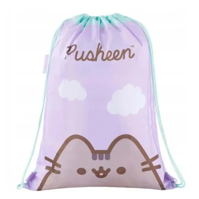 Pusheen Ljubičasta sportska Vreća za Papuče 43x34 cm