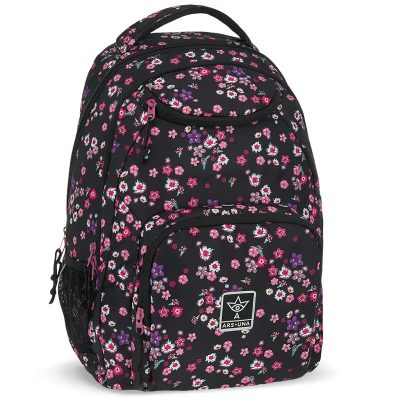 Ruksak Blossom Black Ars Una školska Torba AU 6