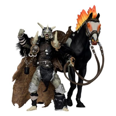 Spawn Bloodaxe with Horse (Spawn: The Dark Ages) (30th Anniversary) (Gold Label) Action Figure 18 cm