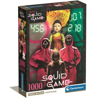 Squid Game puzzle 1000 komada i poster Clementoni 39859