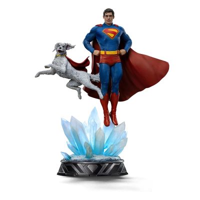 Superman Legacy Art Scale Statue Superman & Krypto 32 Cm