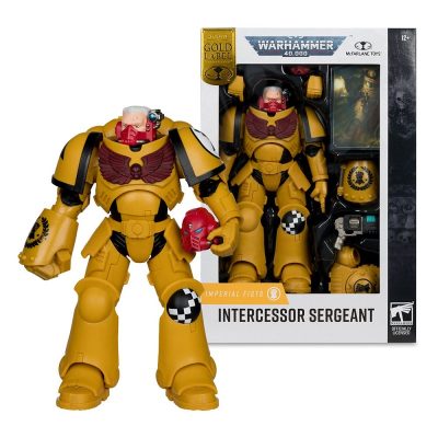Warhammer 40,000 Intercessor Sergeant (Imperial Fist) Gold Label Akcijska Figura 18 Cm
