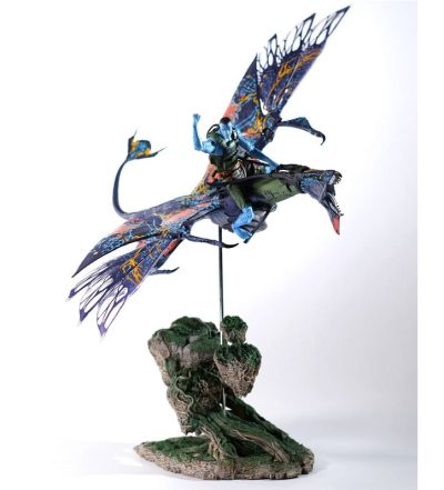Avatar The Way Of Water Action Figure Recom Quaritch & RDA Banshee (Gold Label)