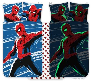Marvel Spider Man Posteljina 100×135 Cm, 40x60 Cm Glow In The Dark