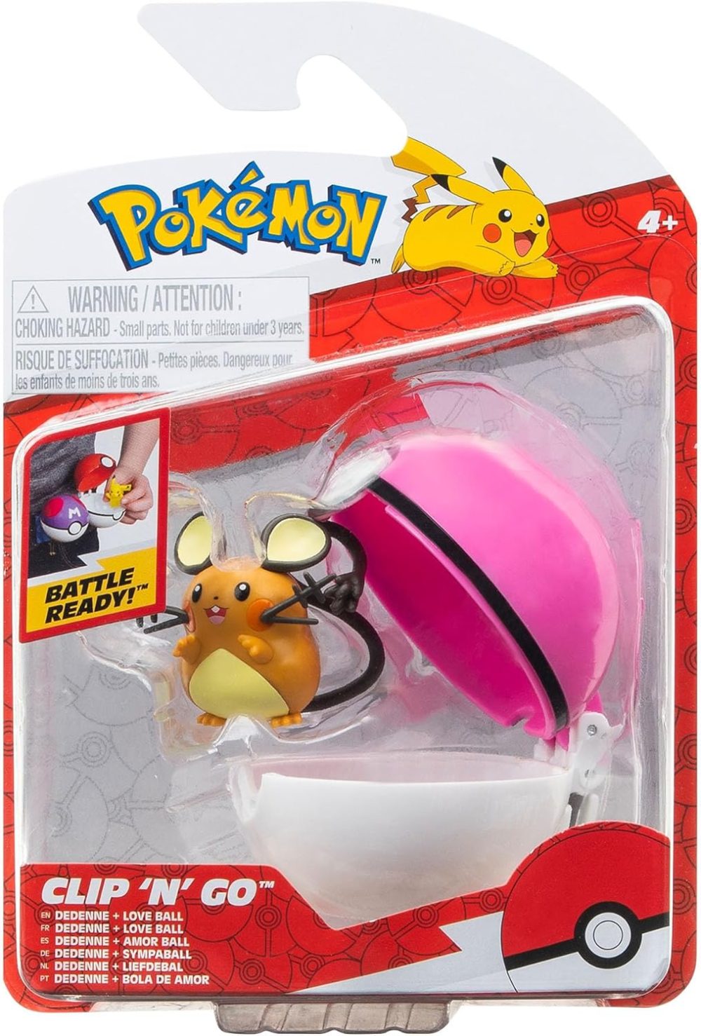 Pokemon set za igru akcijska figura Dedenne & Love Ball