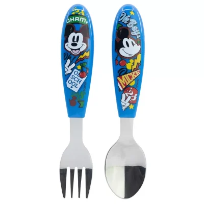 Disney Mickey Mouse Metalni Pribor Za Jelo 2 Komada – Vilica, žlica