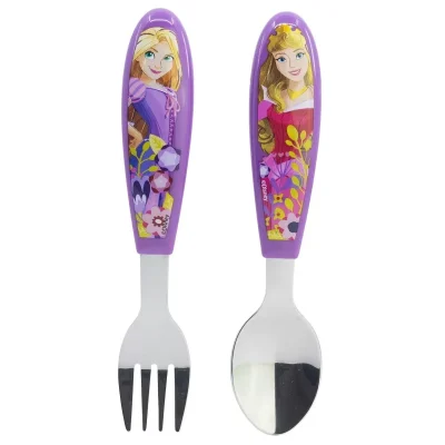 Disney Princess Metalni Pribor Za Jelo 2 Komada – Vilica, žlica