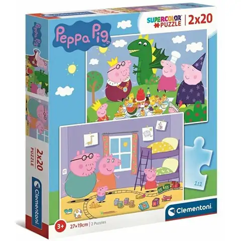 Peppa Pig Puzzle 2×20 Kom Clementoni
