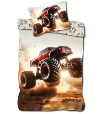 Rally Monster Truck Posteljina 140×200 Cm, 70x90 Cm