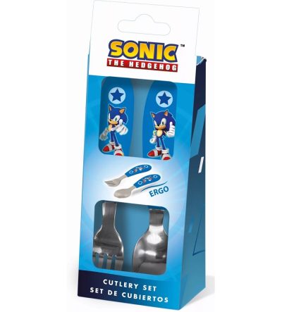 Sonic The Hedgehog Metalni Pribor Za Jelo 2 Komada – Vilica, žlica