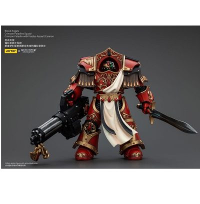 Warhammer The Horus Heresy Blood Angels Crimson Paladins Squad Crimson Paladin With Iliastus Assault Cannon Akcijska Figura 14 Cm
